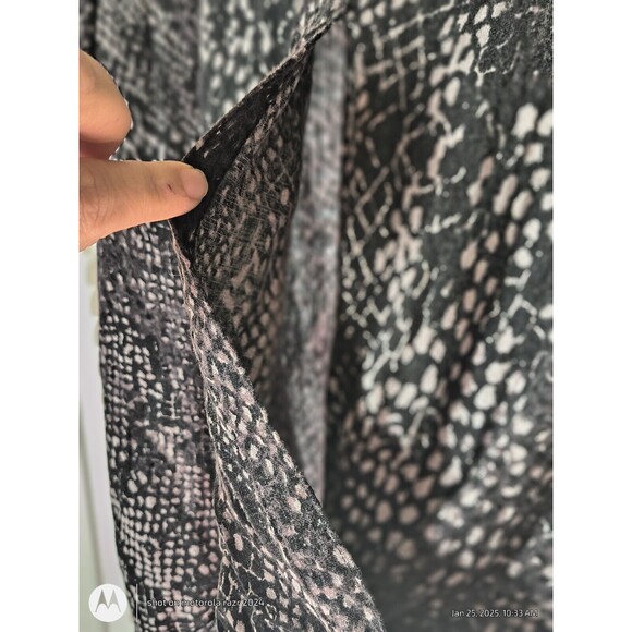 Rock & Republic Collared Short Sleeve Shirt Hi-Low Animal Print Size  XXL #p80-8 - Picture 4 of 10